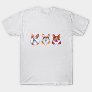 Three wise corgies T-Shirt